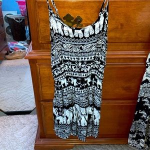 Elephant print romper